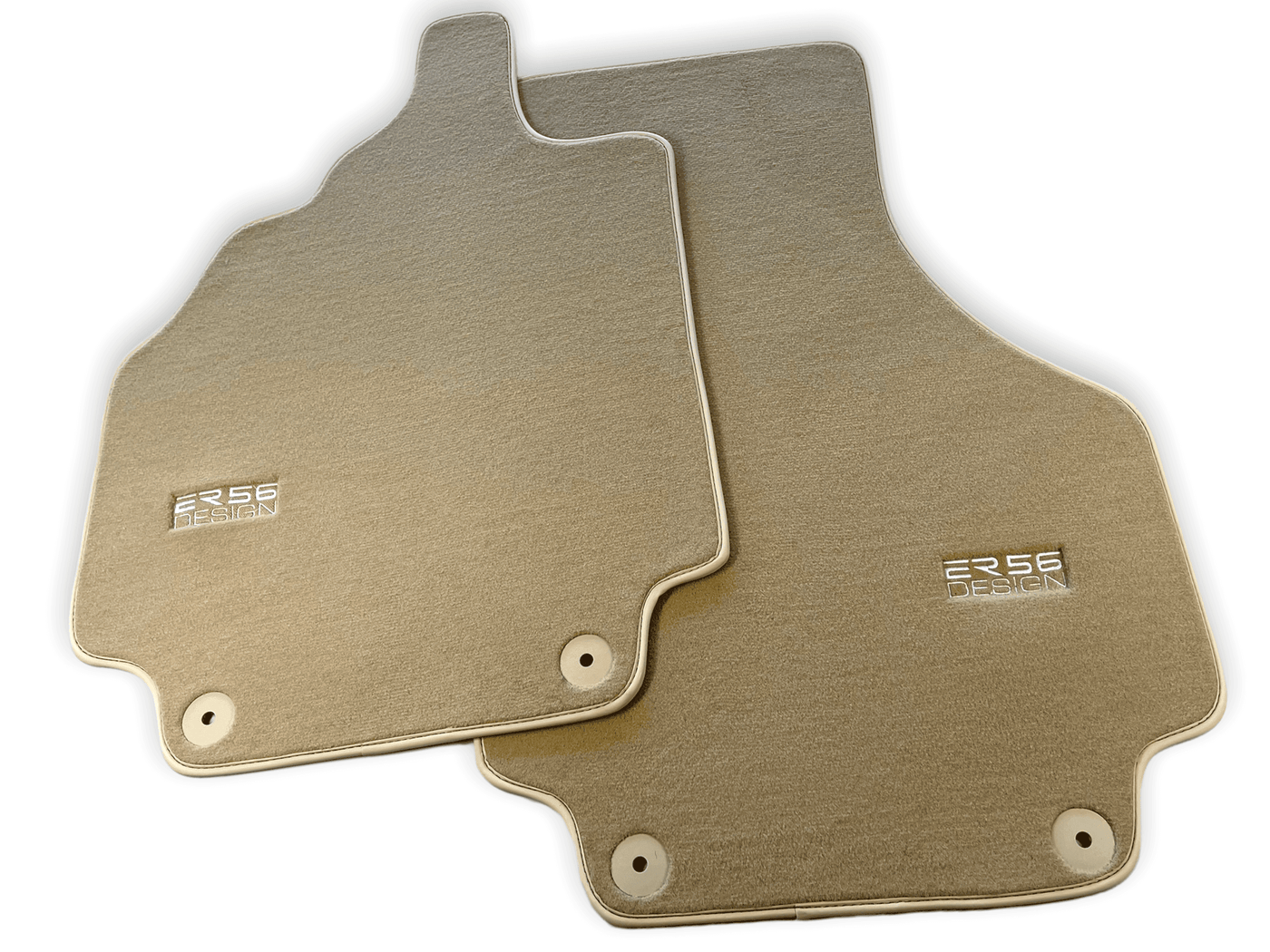 Floor Mats for Audi R8 (2007-2015) Beige Carpet ER56 Design - AutoWin