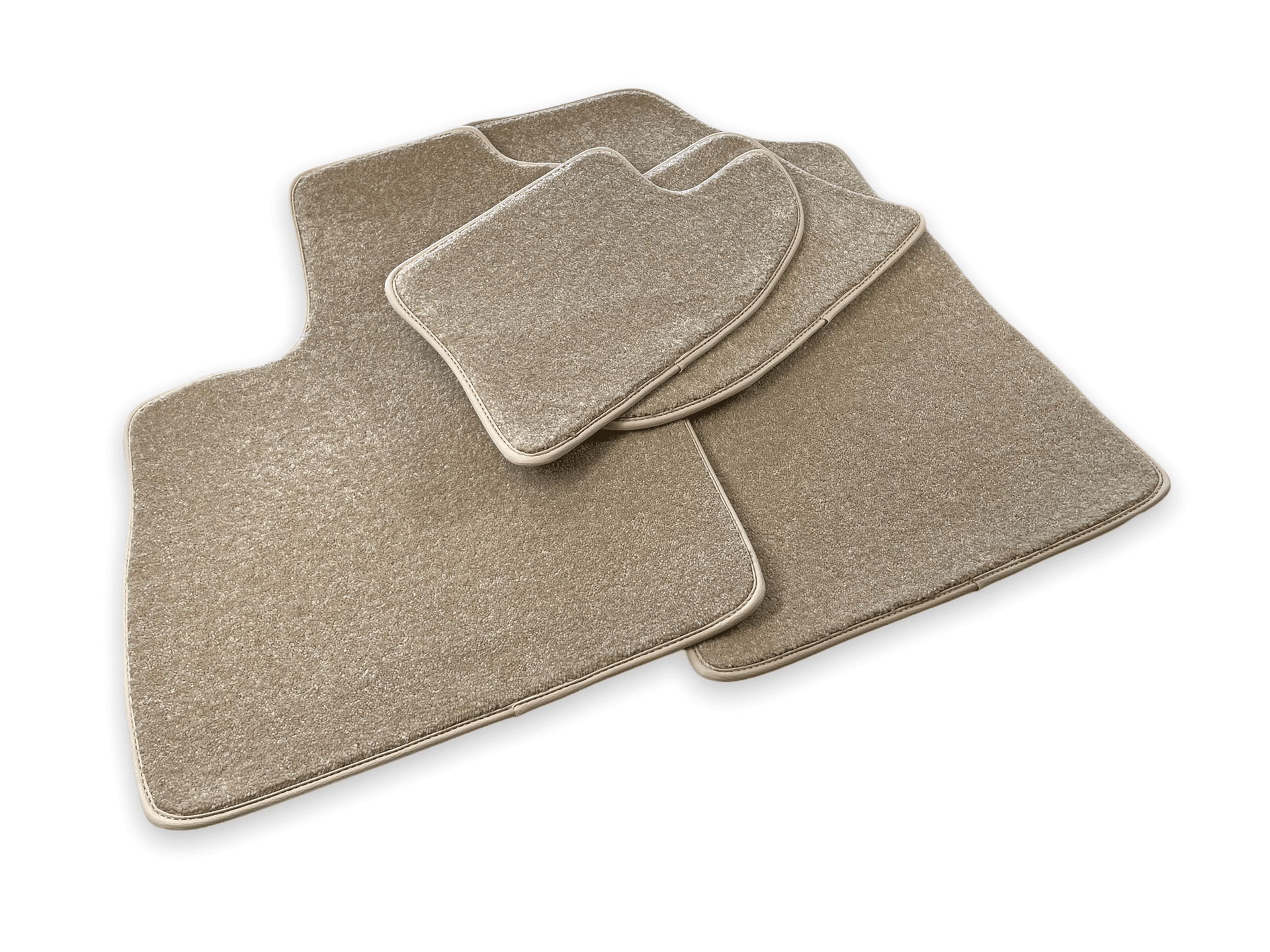 Floor Mats For Bentley Continental GTC (2011-2018) Beige Luxury Quality - AutoWin
