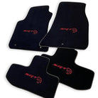 Floor Mats For Dodge Challenger Srt 2011-2021 With Emblem Tailored Black Carpets - AutoWin