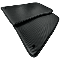 Floor Mats for Ferrari 296 GTS (2022-2024) Made From Carbon Fiber Leather - AutoWin