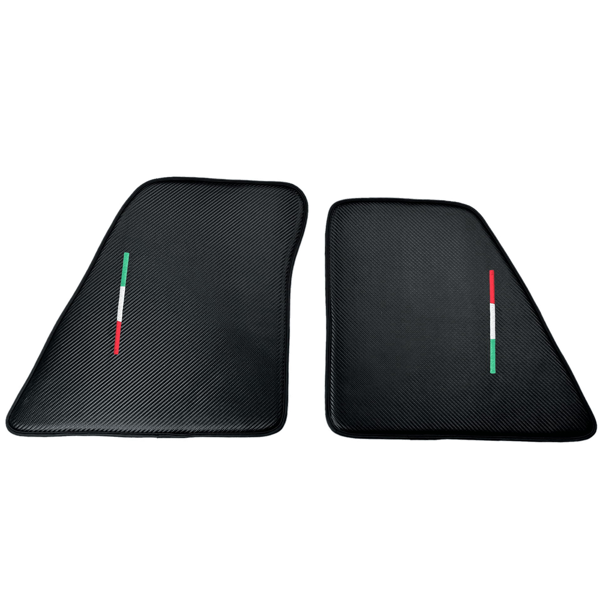 Floor Mats for Ferrari 296 GTS (2022-2024) Made From Carbon Fiber Leather - AutoWin