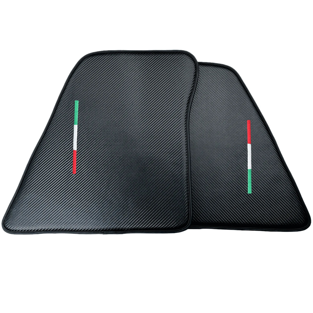 Floor Mats for Ferrari 296 GTB (2022-2027) Made From Carbon Fiber Leather