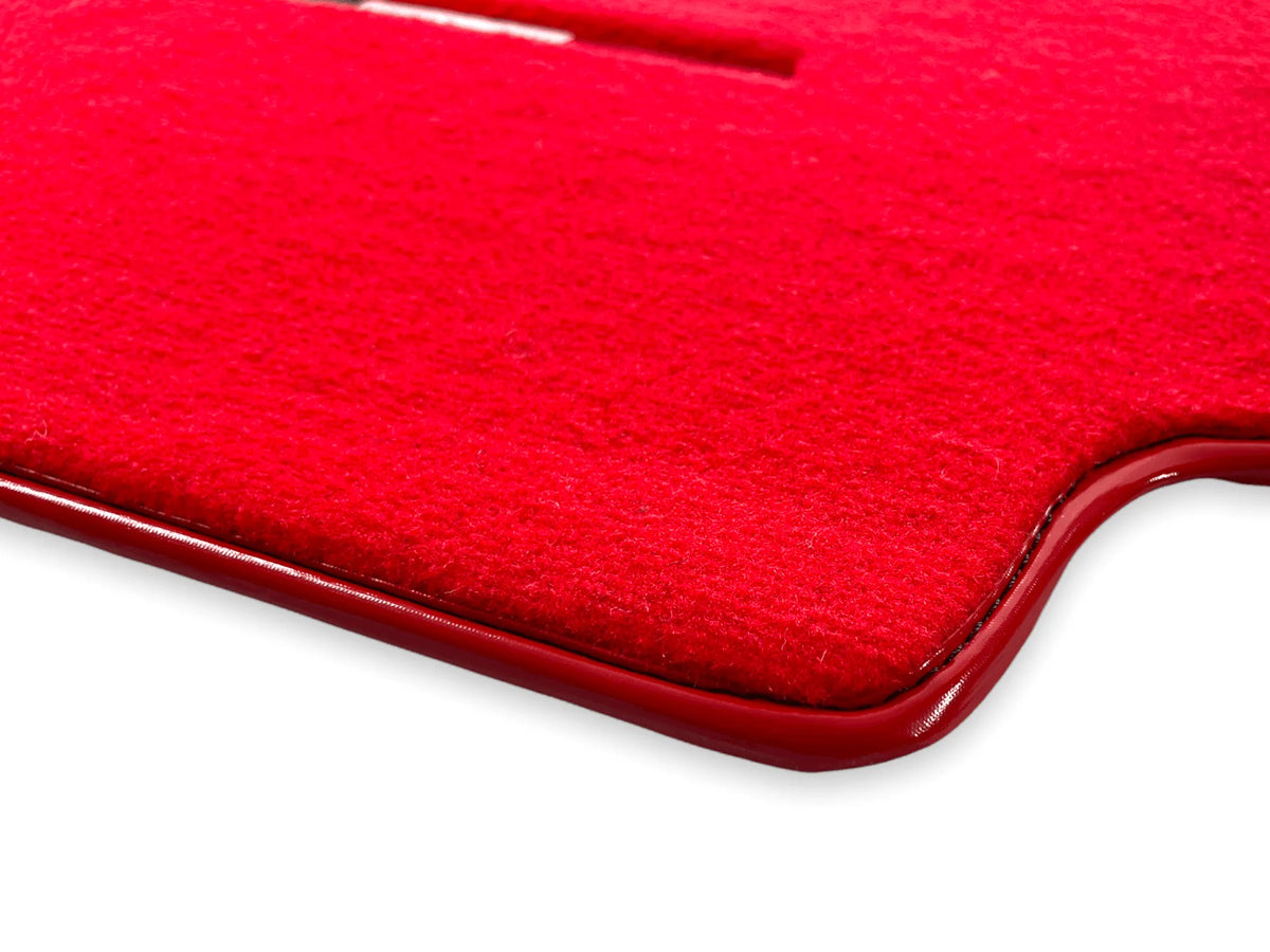 Floor Mats For Ferrari 328 GTB 1985-1989 Red Autowin Brand Italian Edition - AutoWin