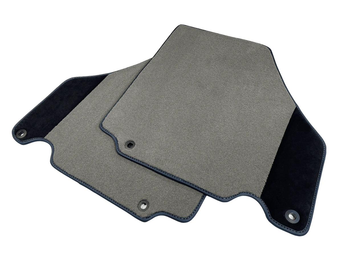 Floor Mats For Ferrari 360 Modena 1999-2005 Gray With Alcantara Leather - AutoWin