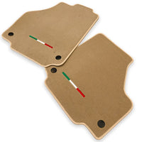 Floor Mats For Ferrari 458 GT2 (2012-2015) Beige Autowin Brand Italian Edition
