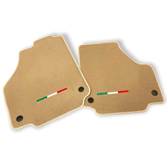 Floor Mats For Ferrari 458 GT2 (2012-2015) Beige Autowin Brand Italian Edition