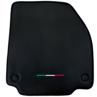 Floor Mats for Ferrari 458 GT2 (2012-2015) Carbon Fiber Leather Autowin Brand Italian Edition
