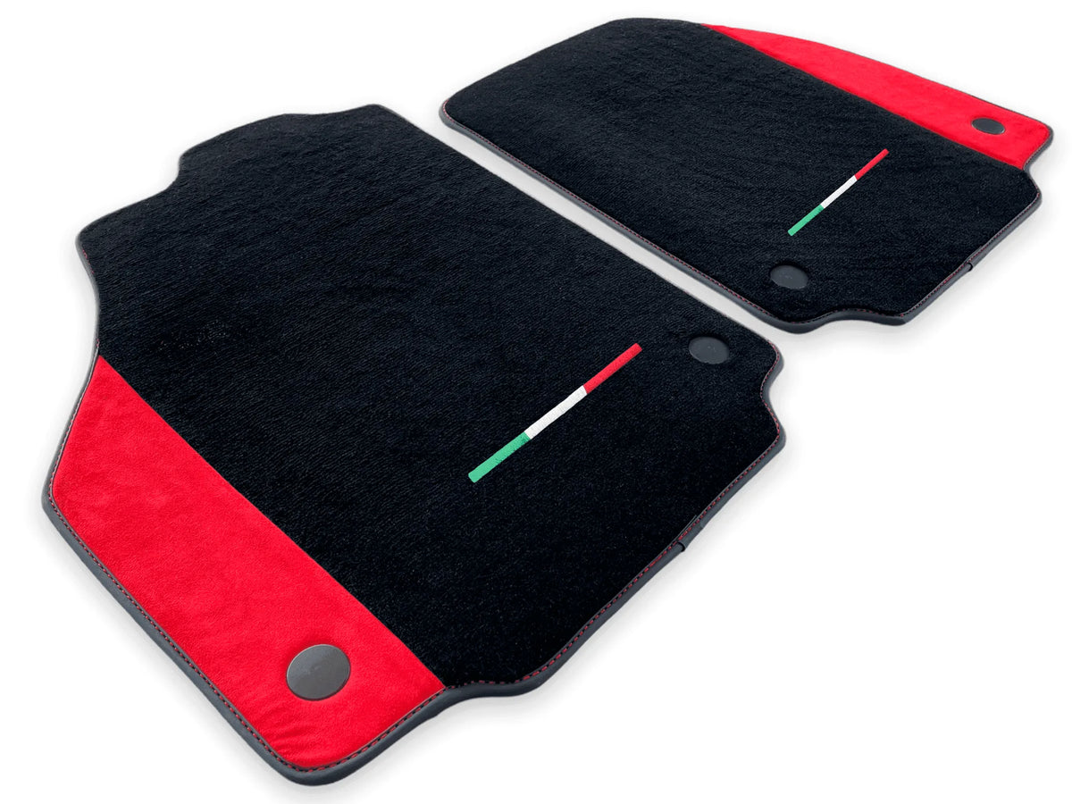 Floor Mats For Ferrari 458 GT2 (2012-2015) Red Alcantara Leather