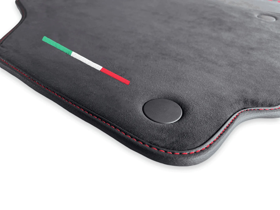 Floor Mats For Ferrari 458 Italia 2009-2015 Alcantara Leather - AutoWin