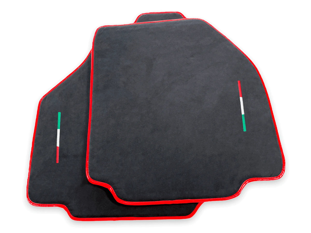 Floor Mats For Ferrari 458 Speciale (2012-2015) Alcantara Leather Red Trim