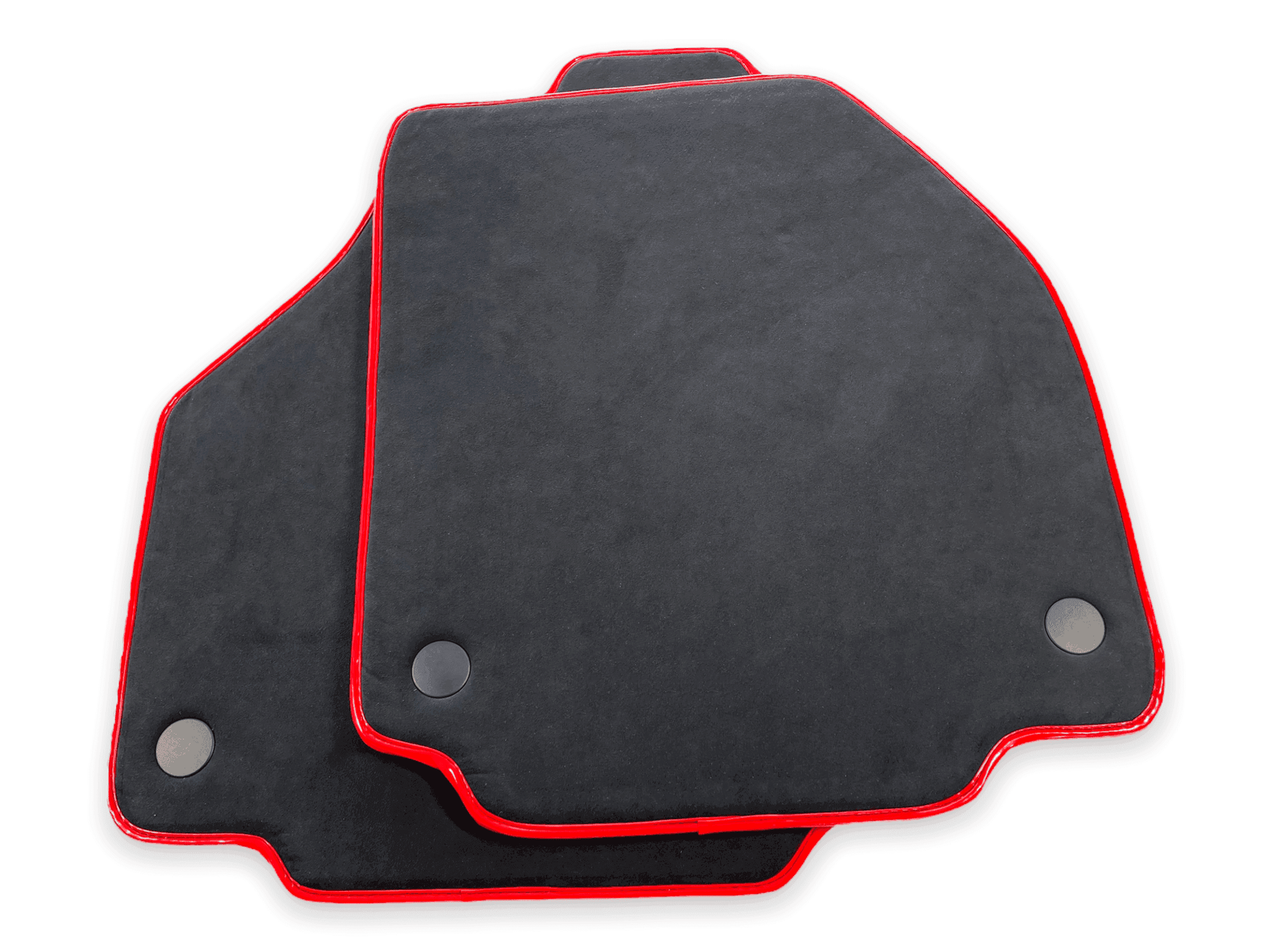 Floor Mats For Ferrari 458 Italia (2009-2015) Alcantara Leather Red Trim - AutoWin