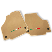 Floor Mats For Ferrari 458 Italia (2009-2015) Beige Autowin Brand Italian Edition - AutoWin