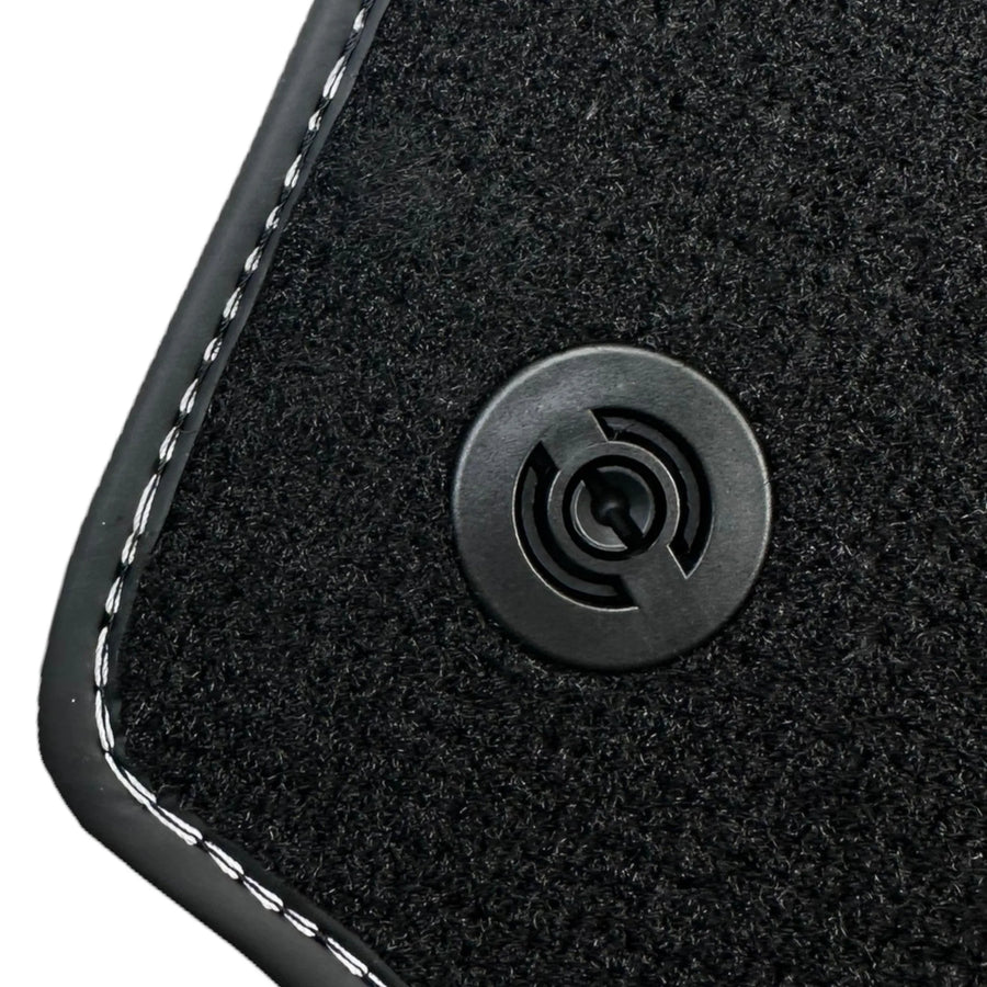 Floor Mats for Ferrari 458 Spider (2012-2015) with Bordeaux Nappa Leather - AutoWin