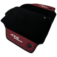 Floor Mats for Ferrari 458 Spider (2012-2015) with Bordeaux Nappa Leather - AutoWin