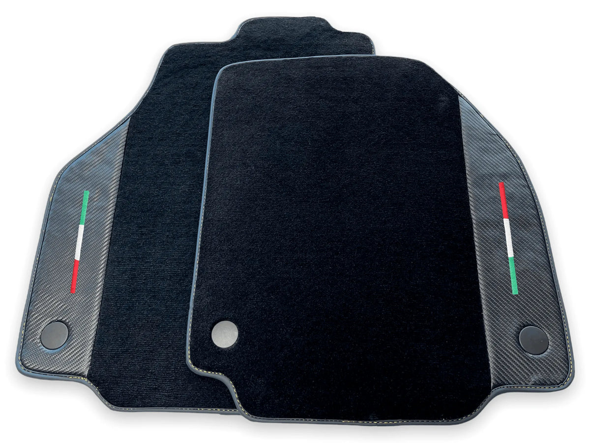 Floor Mats For Ferrari 488 GTB 2015-2022 Carpet With Carbon Fiber - AutoWin