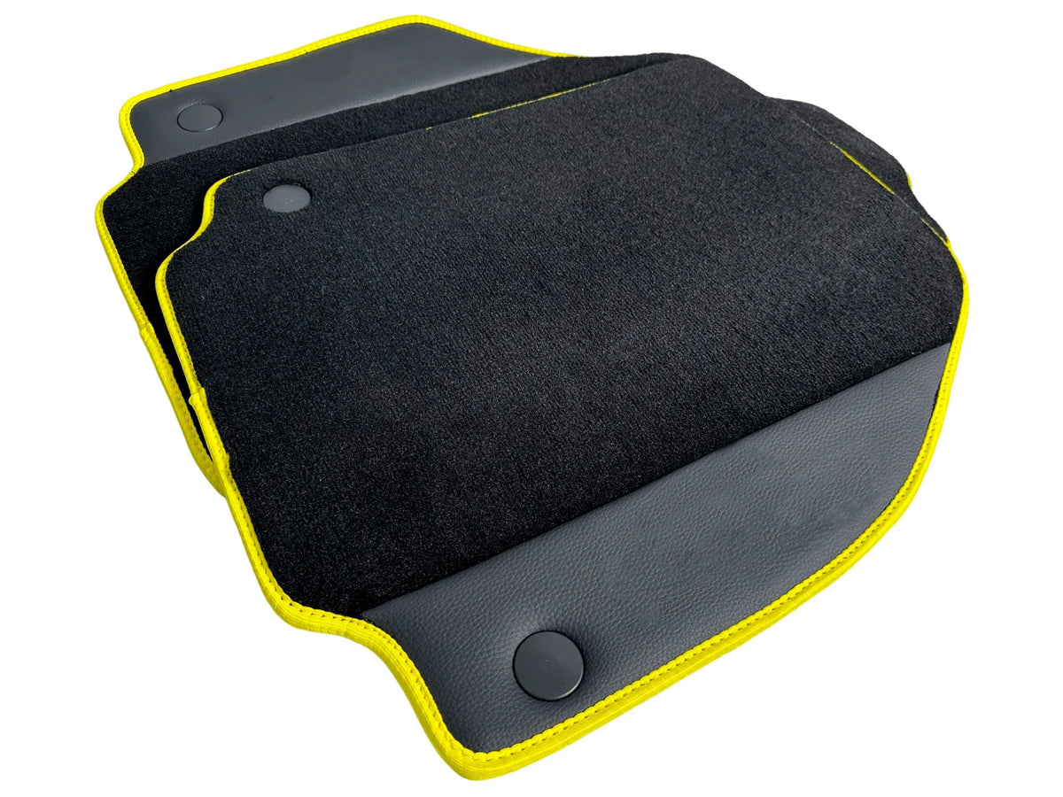 Floor Mats For Ferrari 488 GTB 2015-2022 Carpet With Leather - AutoWin