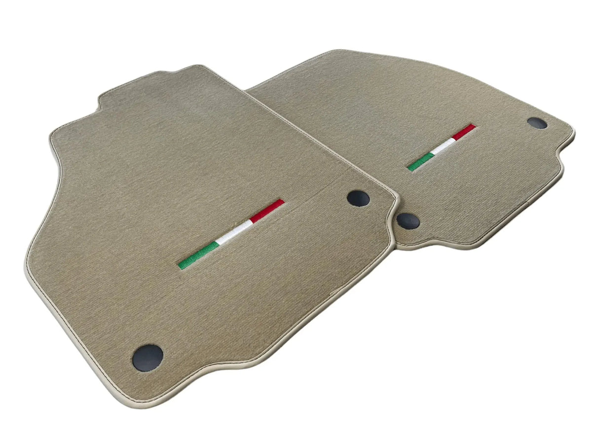 Floor Mats For Ferrari 488 Spider (2016-2022) Beige Autowin Brand Italian Edition