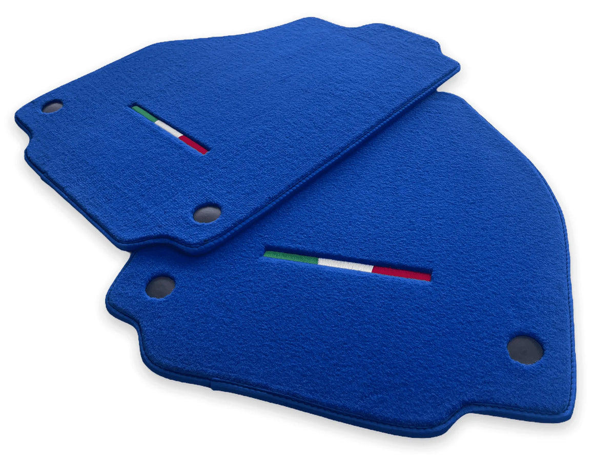 Floor Mats For Ferrari F8 Spider 2019-2022 Blue Italian Edition