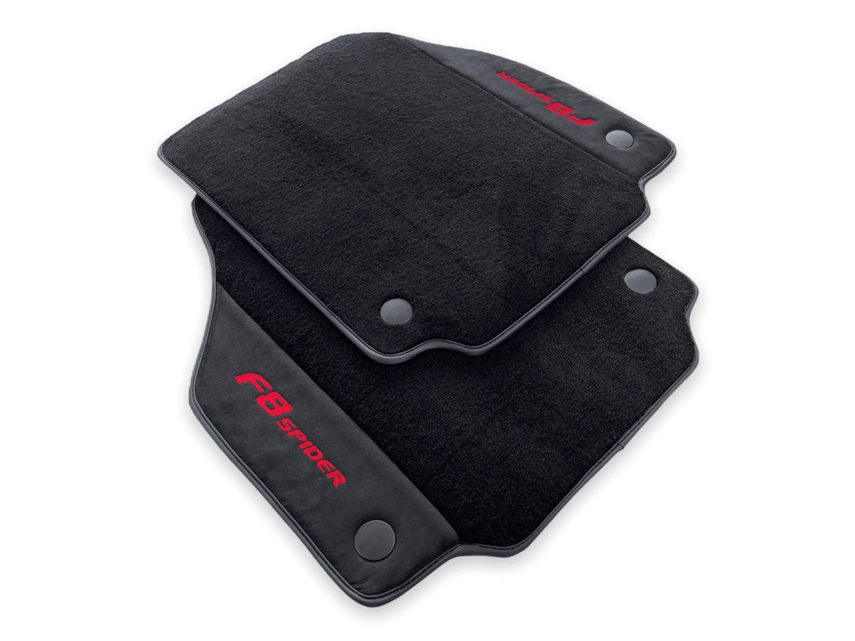 Floor Mats For Ferrari F8 Spider 2019-2022 Red Italian Edition - AutoWin