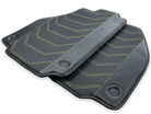 Floor Mats For Ferrari F8 Spider 2019-2022 Yellow Sewing - AutoWin