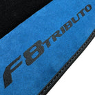 Floor Mats For Ferrari F8 Tributo 2019-2022 With Blue Alcantara Leather - AutoWin