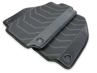 Floor Mats For Ferrari F8 Tributo (2019-2023) Yellow Sewing