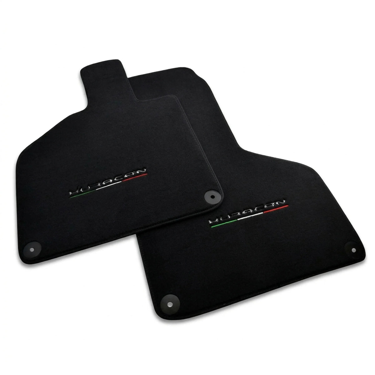Floor Mats for Lamborghini Huracan With Italian Flag and Huracan Logo - AutoWin
