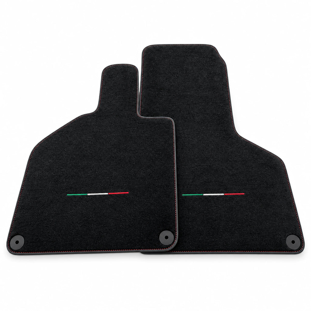 Floor Mats for Lamborghini Huracan with Italian Flag | Red Stitching