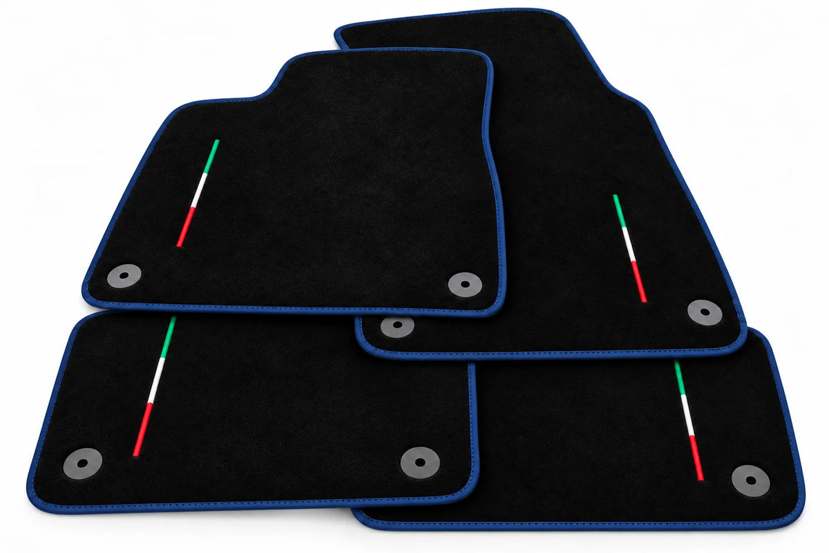 Floor Mats For Lamborghini Urus Black Tailored - Choose Your Trim Color Dark Blue trim