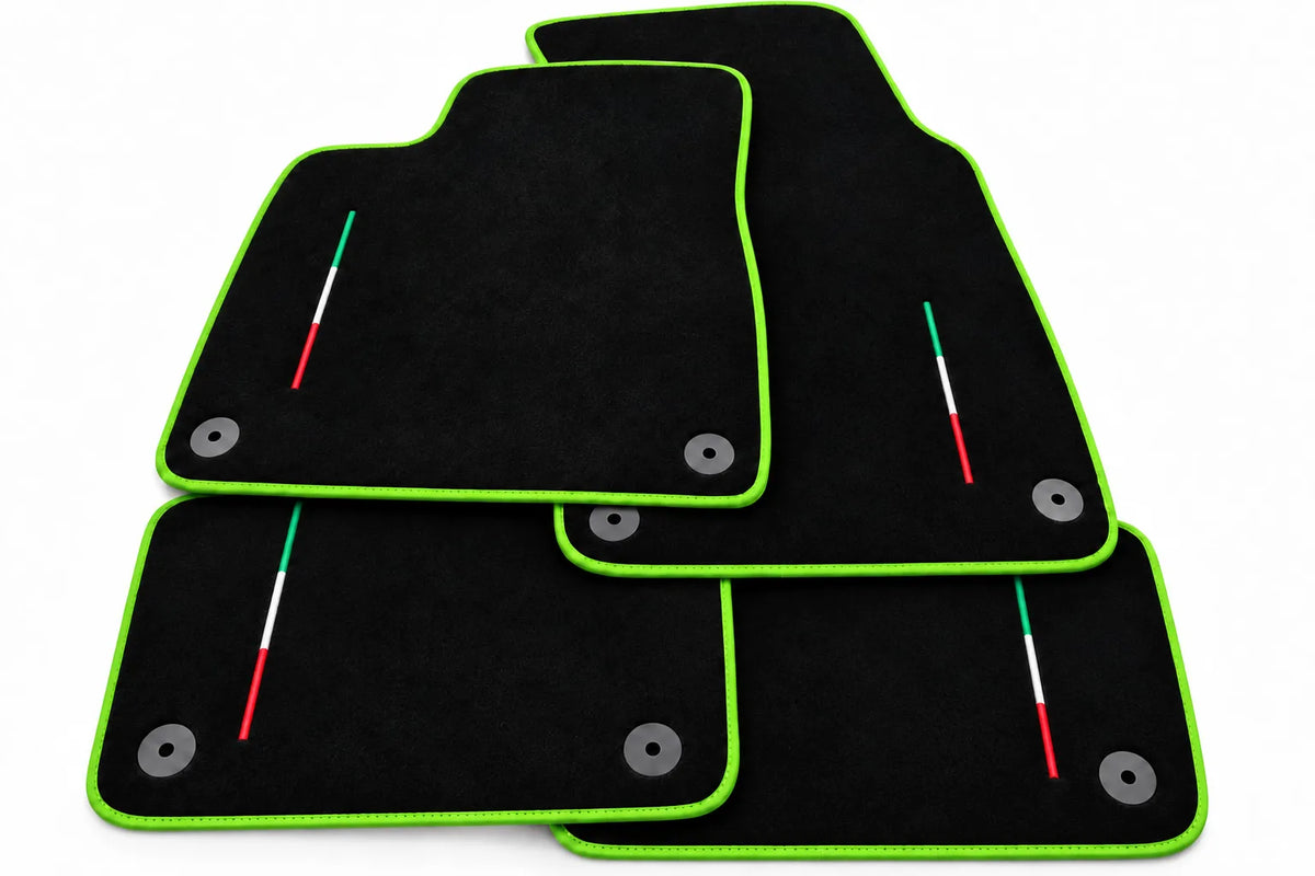 Floor Mats For Lamborghini Urus Black Tailored - Choose Your Trim Color Green trim