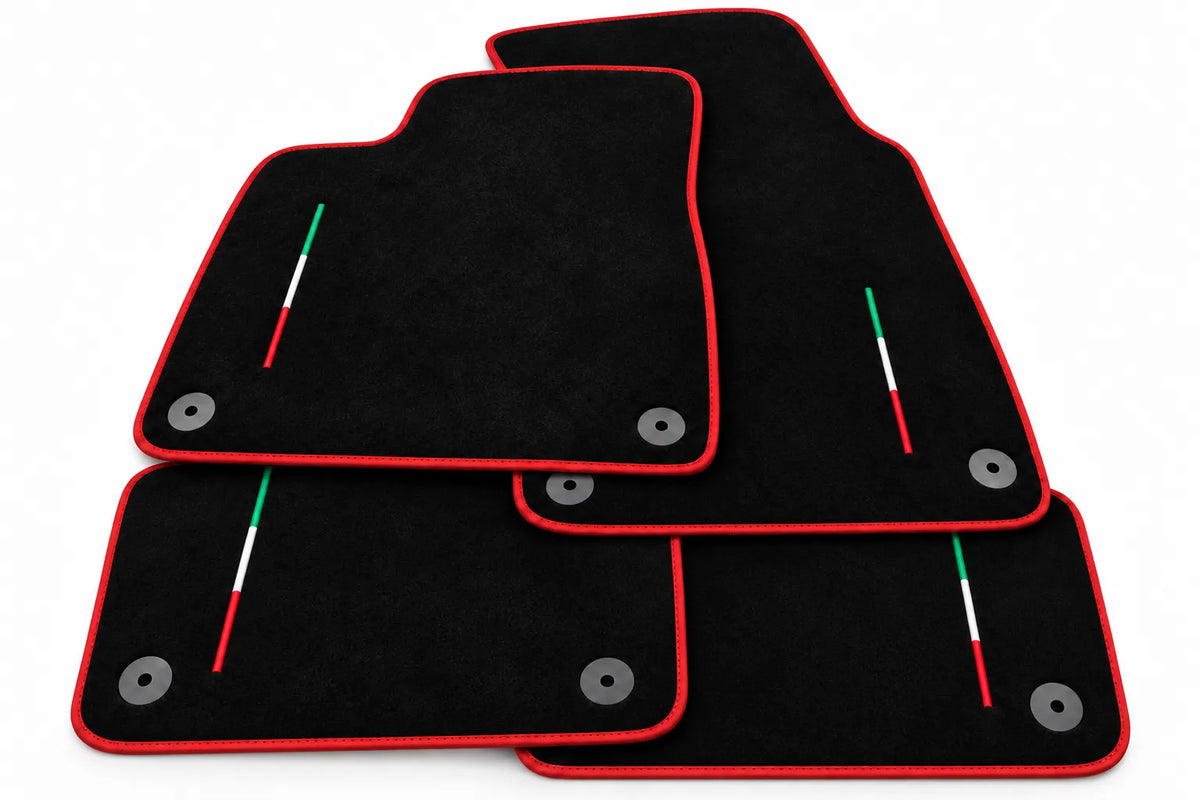 Floor Mats For Lamborghini Urus Black Tailored - Choose Your Trim Color Red trim