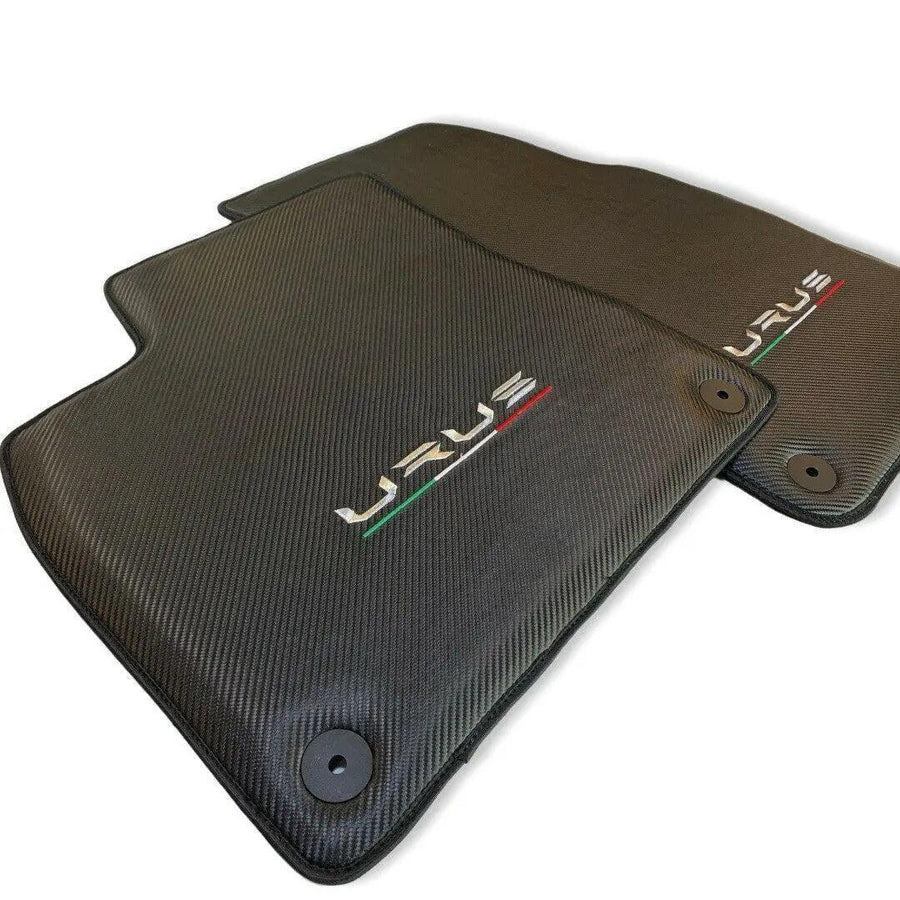 Floor Mats For Lamborghini Urus Made From Carbon Fiber Leather - AutoWin