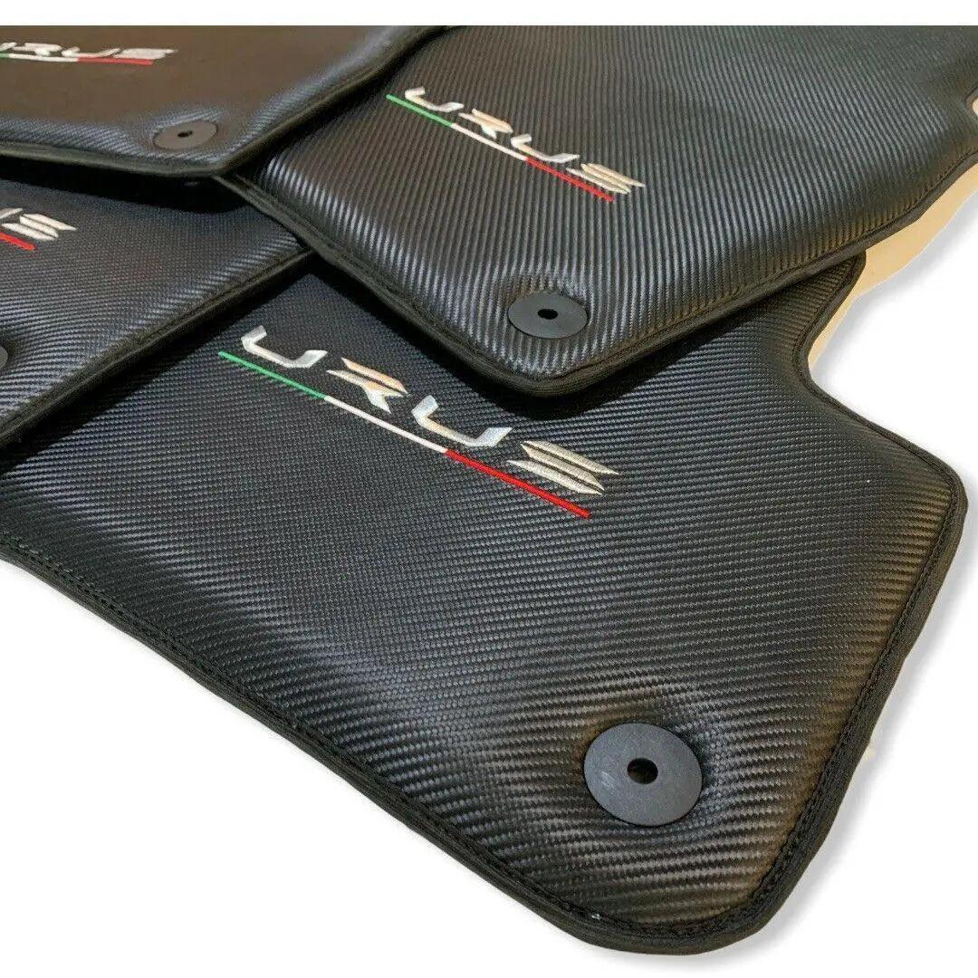Floor Mats For Lamborghini Urus Made From Carbon Fiber Leather - AutoWin