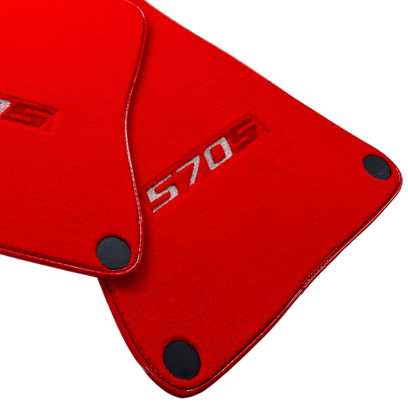 Floor Mats For McLaren 570S Red Tailored Carpets Set AutoWin - AutoWin