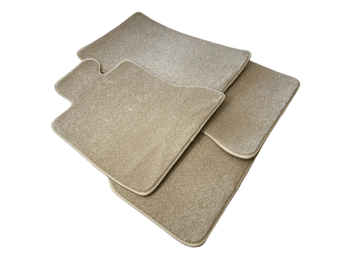 Floor Mats For Rolls Royce Ghost Series II (2021-2024) Beige Luxury Quality - AutoWin