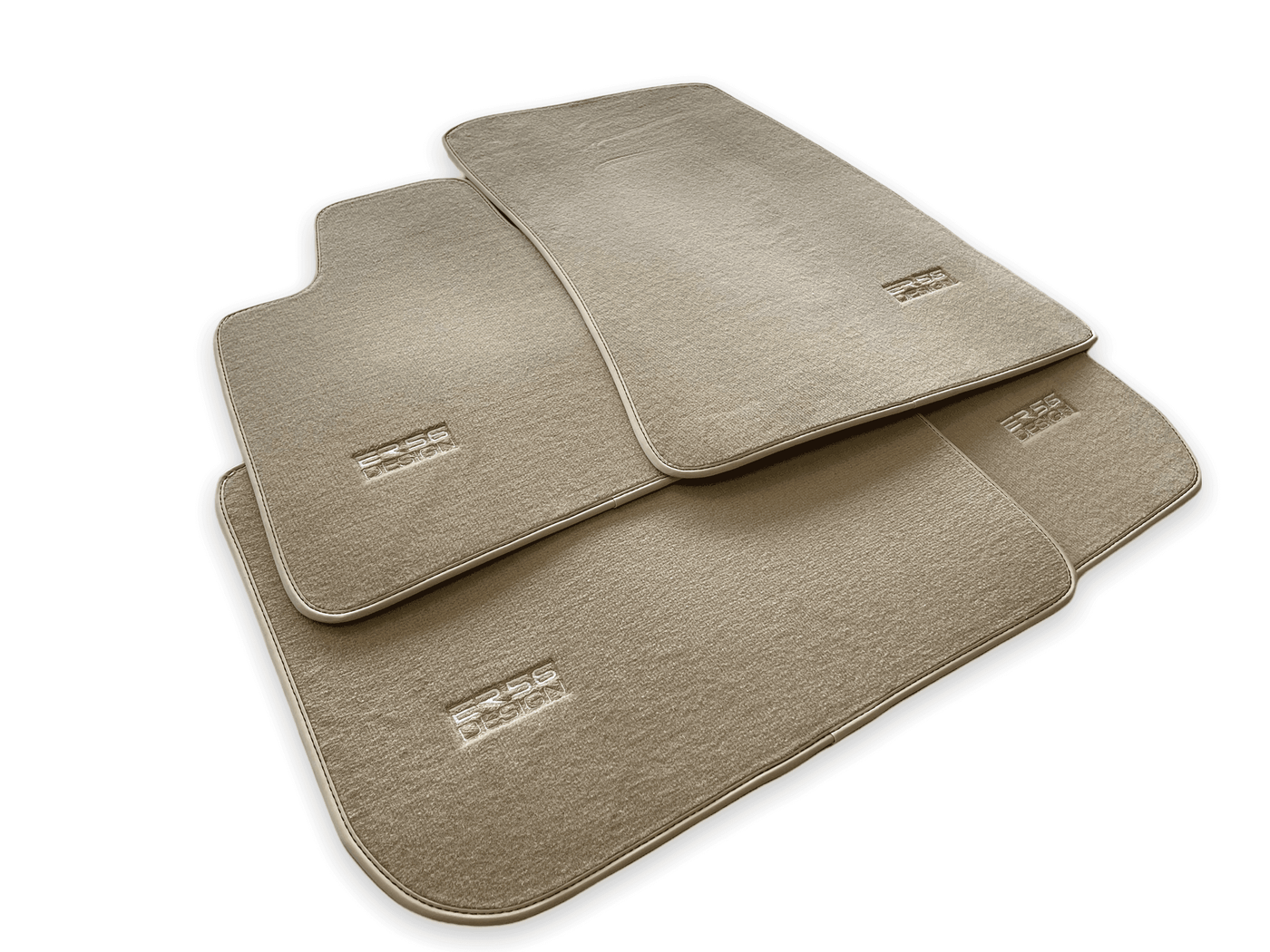 Floor Mats For Rolls Royce Phantom 2003–2016 Beige Er56 Design - AutoWin