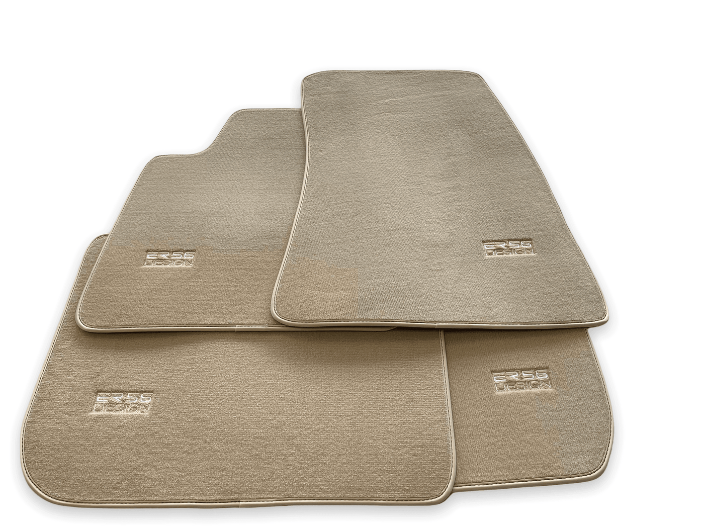 Floor Mats For Rolls Royce Spectre (2023-2024) Beige ER56 Design - AutoWin
