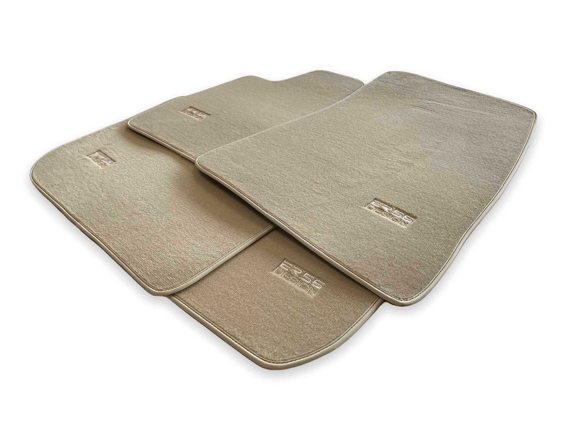 Floor Mats For Rolls Royce Spectre (2023-2024) Beige ER56 Design - AutoWin