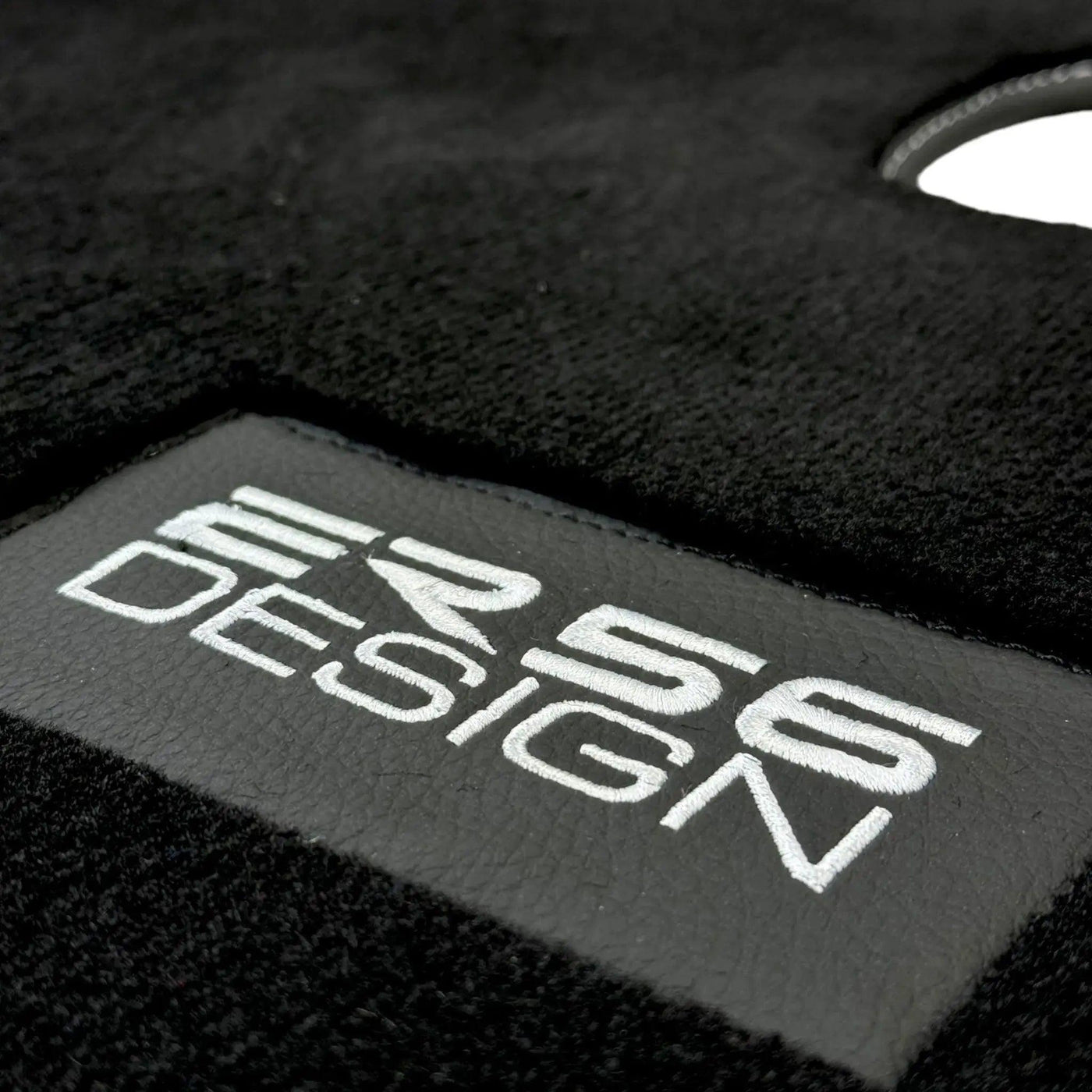 Floor Mats for Tesla Model X - 7 Seats (2016-2024) Black Tailored Carpets ER56 Design - AutoWin