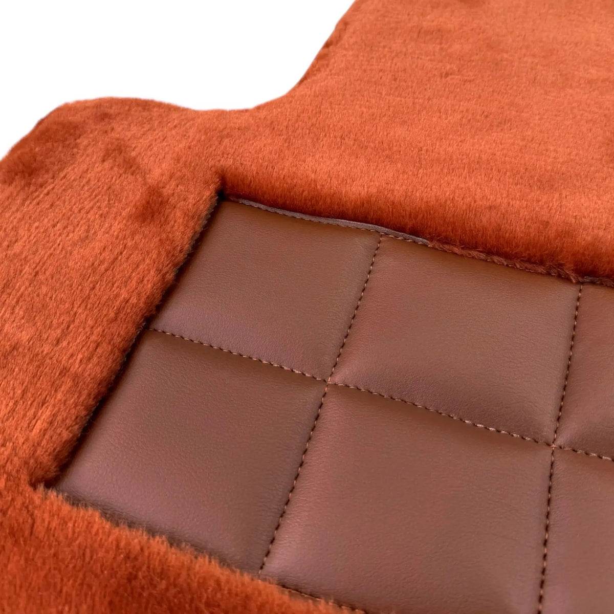 Ginger Color Sheepskin Floor Mats for Rolls-Royce Spectre (2023-2024) - AutoWin