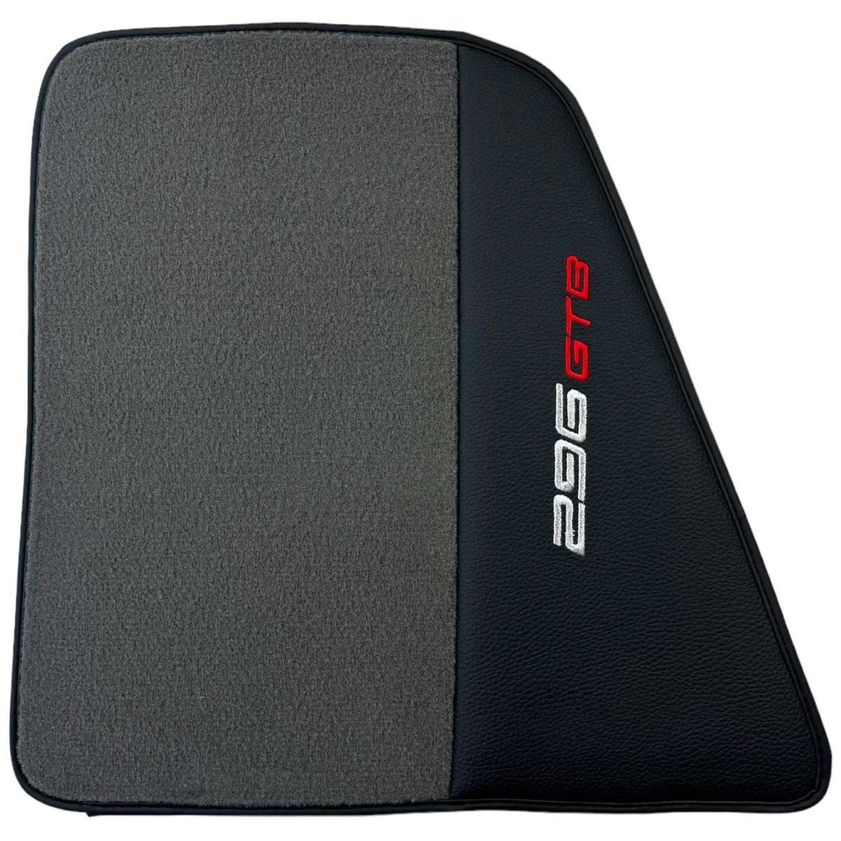 Gray Floor Mats for Ferrari 296 GTB (2022-2027) with Leather - AutoWin