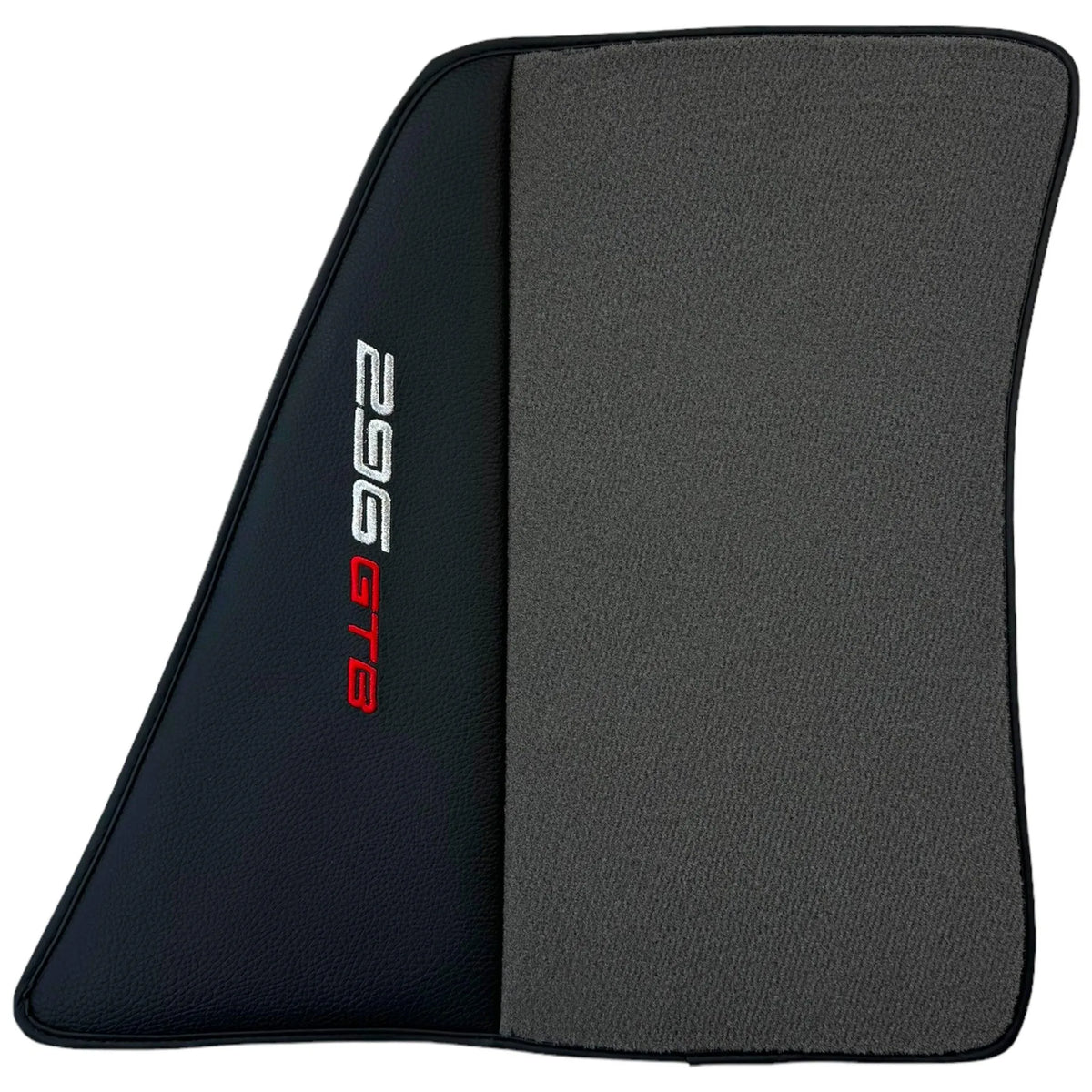 Gray Floor Mats for Ferrari 296 GTB (2022-2027) with Leather - AutoWin