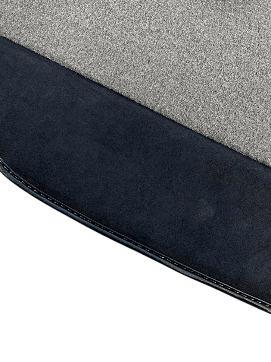 Gray Floor Mats For Ferrari F8 Tributo 2019-2022 With Alcantara Leather - AutoWin