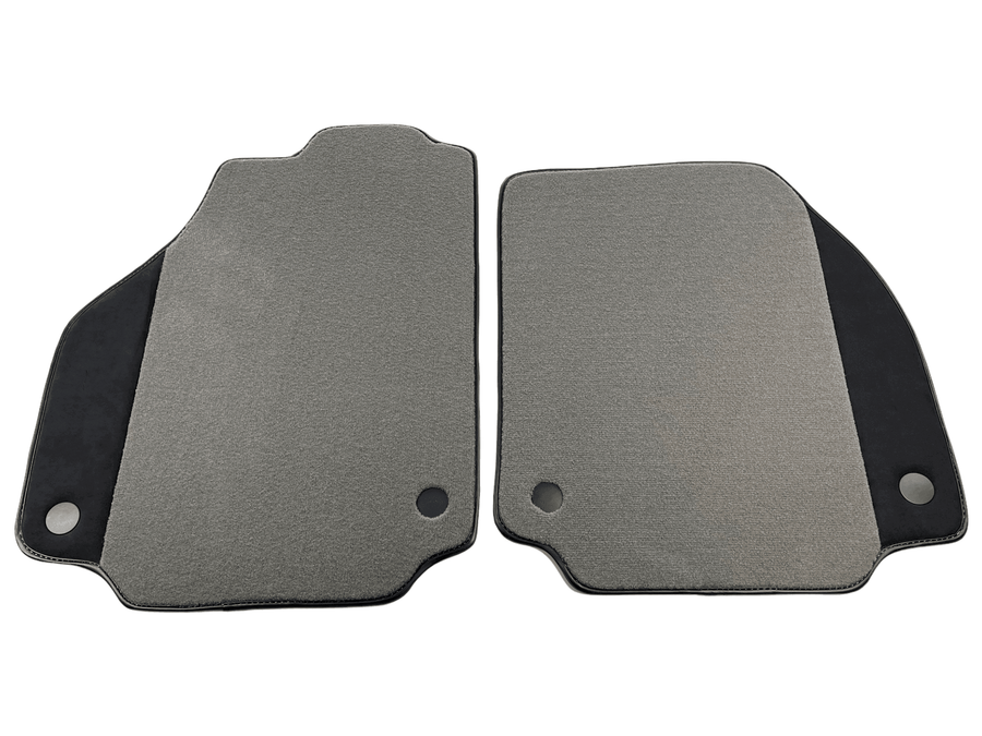 Gray Floor Mats For Ferrari F8 Tributo 2019-2022 With Alcantara Leather - AutoWin