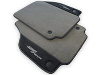 Gray Floor Mats For Ferrari 488 Spider 2015-2022 Alcantara Leather - AutoWin