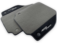 Gray Floor Mats For Ferrari 488 Spider 2015-2022 Alcantara Leather - AutoWin