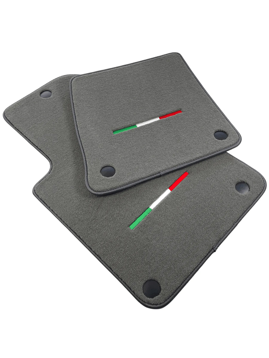 Gray Floor Mats For Ferrari 612 Scaglietti 2005-2011 Italian Edition - AutoWin