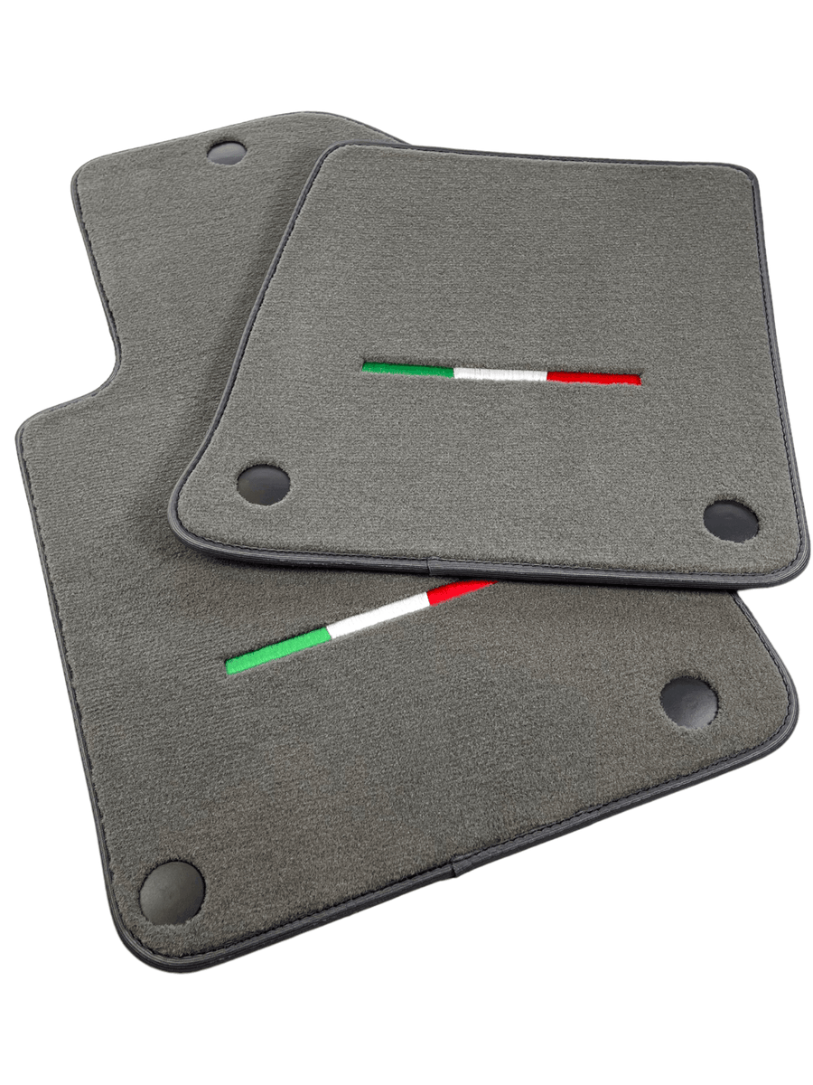 Gray Floor Mats For Ferrari 612 Scaglietti 2005-2011 Italian Edition - AutoWin