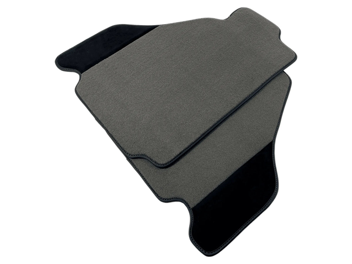 Gray Floor Mats For Ferrari F430 2004-2009 With Alcantara Leather - AutoWin