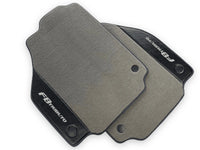 Gray Floor Mats For Ferrari F8 Tributo 2019-2022 With Carbon Leather - AutoWin